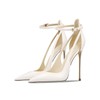 Qunvngutui Women's Pointed-Toe Bag-Toe Strappy High-Heeled Shoes Sexy Stiletto Pumps