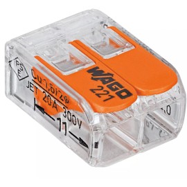 WAGO 15 Pack - Wago 221-412 LEVER-NUTS 2 Conductor Compact Wire Connectors