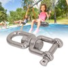 Double Jaw Shackle Professional Heavy Duty 304 Stainless Steel Rolling