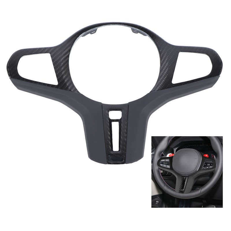 Steering Wheel Frame Trim Cover Carbon Fiber Protective Steering Wheel