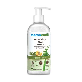 Mamaearth Aloe Vera Gel with Pure Aloe Vera & Vitamin E 10.14 Fl Oz / 300ml