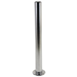 Vestil CBOL-42-4 Steel Chrome Plated Safety Bollard 42-1/8 In. x 4 In. Silver