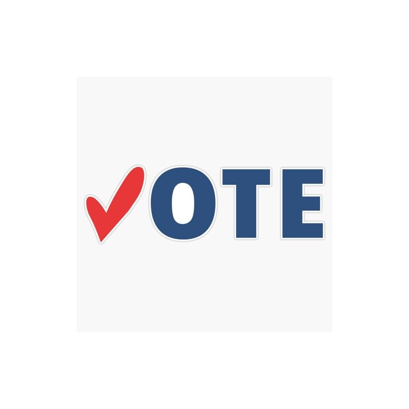 LAD Studio Vote Election Sticker Bumper Sticker Vinyl Decal 5""