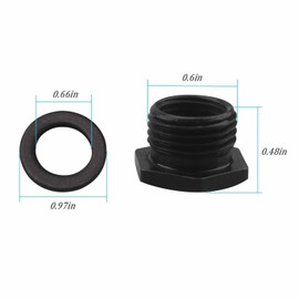 2 Pack 28112 Holesaw Arbor Adaptor Replacement for Ivy Classic 28112 Hole Saw Arbor Adaptor, Adapts 1/2-Inch - 20 Thread to 5/8-Inch - 18