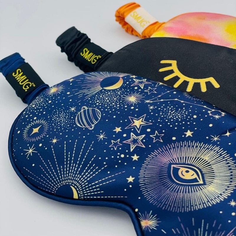SMUG Satin Sleep Mask & Eye Mask - Deep Dream