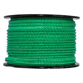 SGT KNOTS Hollow Braid HMPE Rope for Arborists, Boating, Camping, Crafting, Cord, Indoor and Outdoor, Lifting Slings and More (1/8", 100ft, Green)