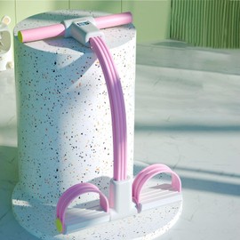 Pedal Resistance Band | Elastic 6-Tube Yoga Strap Pedal Puller | Multifunctional Bodybuilding Expander, Tension Rope Fitness Equipment for Waist, Arm, Leg Stretching