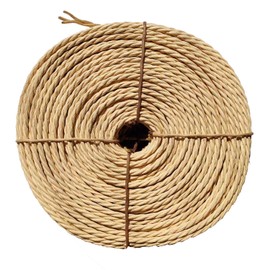 NorthPada 1/5 in (5 mm) X 328 Ft (100 Meters) Kraft Paper Twine Rope for Cat Scratcher Post Tree, Garden, Binding, Crafts Packing Material
