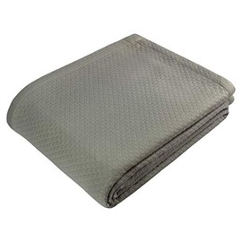 COTTON CRAFT - Super Soft Premium Cotton MatelassÃ© Diamond Thermal Blanket or Coverlet - Twin Grey