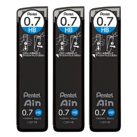 Pentel AMZ-XC287HB3P Sharp Lead Pentel Ain 0.7mm HB 3pcs