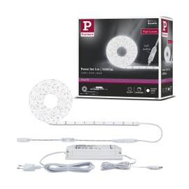 Paulmann 78960 LED Strip SimpLED Power 5 m with Cord Dimmer 1100 lm/m incl. 1 x 50 Watt IP44 Dimmable Light Strip White Plastic 4000 K