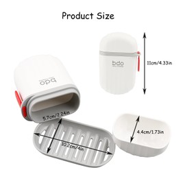 Rumyve Portable Travel Soap Box with Cover Waterproof Leak-proof Shower,Cage Can Be Closed Soap, Kitchen,School,Camp,Outdoor,Gym