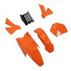Motorcycle Fairing Cover Kit Orange Front Wheel Mudguard Splash Guard