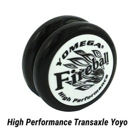 Yomega Fireball YoYo -HIGH Performance Responsive Transaxle Yoyo, Great for string tricks for advance Players to Perform Like Pros + Extra 2 yo yo Strings & 3 Month Warranty (black white)