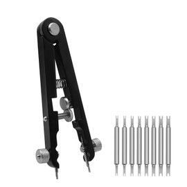 MFBJXC Watch Spring Bar Plier Tool Set Watchband Pliers with 10 Pins,Watch Wrist Ban Repair Remove Tool,Spring Plier Tweezer,Removal Tool for Watch Pin Strap Band Watch Link-Balck
