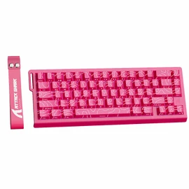 ATTACK SHARK X68 HE 8000Hz Rapid Trigger Keyboard, 0.01mm RT Accuracy Wired Gaming Keyboard with Magnetic Switch, Adjustable Actuation, Rapid Trigger, Snap Tap, RGB Lighting for PC/Mac, Ruby