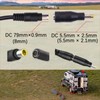 KarlKers Solar Panel Adapter, DC7909 Female to DC5525 Male Connector,