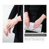 FABMODE 6Pcs Silver Evening Clutch Purse for Women with Rhinestone