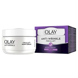 Olay Crema de noche firme y elevadora antiarrugas para mayores de 40 años, 1.7 onzas