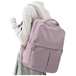suratio Laptop Backpack for Women Mochilas Para Mujer Gym Work Teacher Backpack for Men Lightweight Commuter Backpack with Laptop Compartment Large Travel Backpack Casual Daypack Backpacks Purple