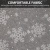 ABOOFAN Snowflake Table Runner Christmas Decorative Tablecloth Xmas Table Runner