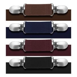 Sweater Cardigan Clips, Pack of 4 Cardigan Collar Clips Cardigan Clips Sweater Chain Cardigan Clips for Women and Men, Metal