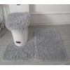 Soft Microfiber Bathroom Rugs Sets 3 Piece, Bath Rug +