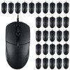 Kathfly 50 Pcs Black Wired USB Computer Mouse Bulk 1000