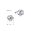 Dada Gioielli - Small circle stud earrings with a sparkling