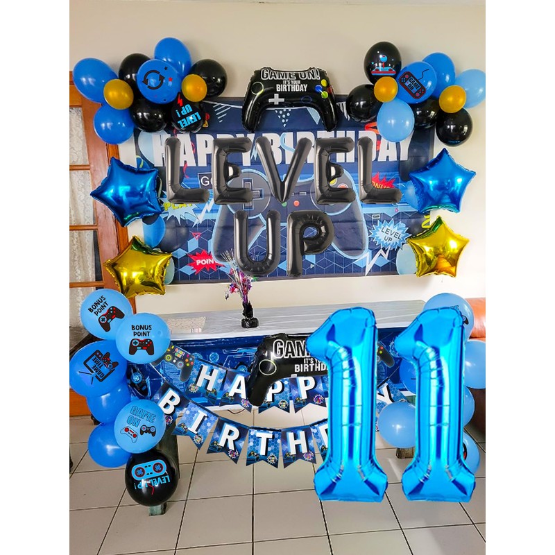 LaVenty Level Up Game Birthday Video Game Celebration Party Decoration