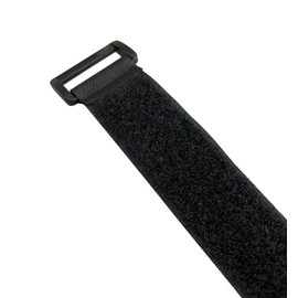 Alfatex® by Velcro® Brand strapping Cable Ties with buckle Band luggage Strap Black 2.5cmx50cm x2