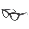 FUPRECIOUS Cat Eye Reading Glasses Bling Rhinestone Magnified Blue Light