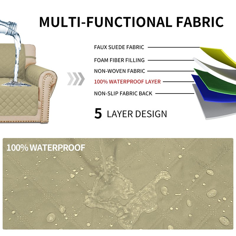 Easy-Going Sofa Slipcover Waterproof Sofa Cover Couch Cover for 4