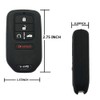 KUSTSOFT Silicone Key Fob Cover for Honda Accord Civic CR-V