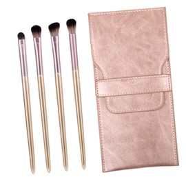 WOONEKY Portable Mini Makeup Brush Set Travel Eye Shadow Brush Kit for Eye Face Brow Foundation