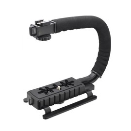 Ultra-Light U Shape Flash Bracket / Camera Support Mount Compatible with Sony HDR-CX7 (Accommodates Microphones, Flashes, Lights)