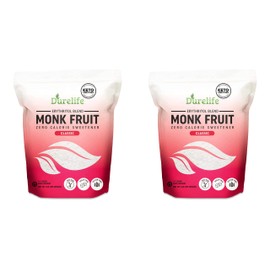 Durelife Monk Fruit Sweetener, Classic - White Sugar Substitute, Keto Diet Friendly, 1:1 Sugar Replacement, Zero Calorie, Classic White - 1 lb pack of 2 (Packaging May Vary)
