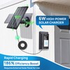 Solar Charger for Ring Doorbell, 2-in-1 Doorbell Mount with 6W