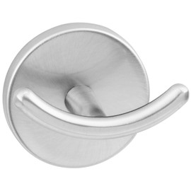 Fackelmann Doppelhaken FUSION, vernickelter Handtuchhalter, Kleiderhaken (Farbe: Silber), Menge: 1 Stück