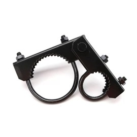 Industrial Chain Link 4" Black Pressed Steel Offset Gate Hinge