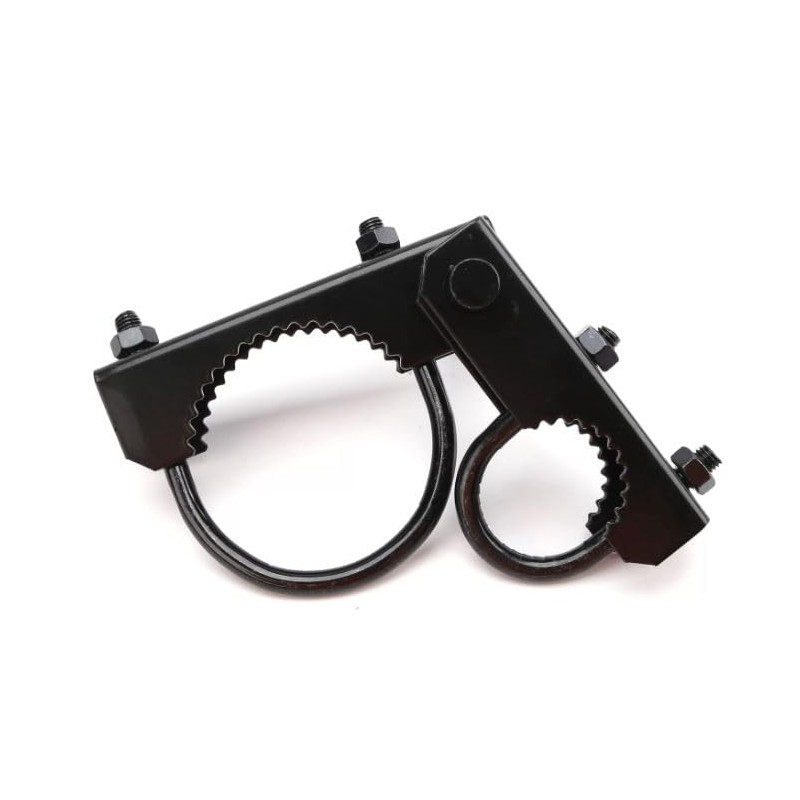 Industrial Chain Link 4" Black Pressed Steel Offset Gate Hinge