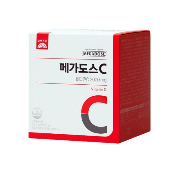 Korea Eundan Megadose C Vitamin C 3000 100 packs 1 box MEGADOSE / 고려은단 메가도스C 비타민C 3000 100포 1박스 MEGADOSE