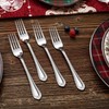 KEAWELL Pearl Edge 4-Piece Premium Fork Set, 18/10 Stainless Steel,