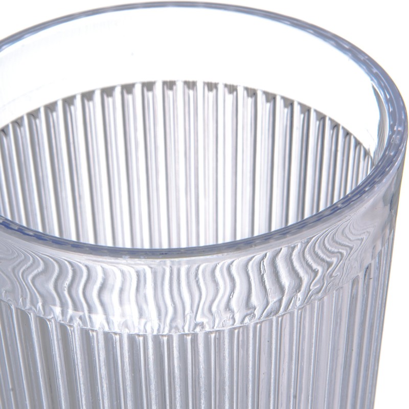 Carlisle 400807 Crystalon Stackable SAN Tumbler, 8.3 oz. Capacity, Clear