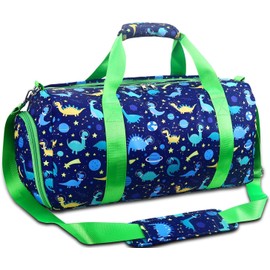 Gym Travel Duffle Bag for Girls - Gymnastics Sports Dance Bag with Shoe Compartment & Wet Pocket Panda Kids Travel Bag Teens Weekender Sleepover Carry On Bag