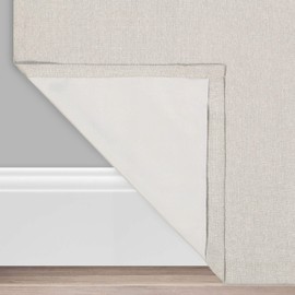 ECLIPSE Cara Grommet Top Curtains for Bedroom, Single Panel, 50" x 63", Grey