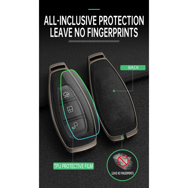HIBEYO Key Case Cover for Ford Focus 3 4 ST