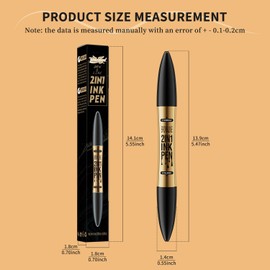 Eyebrow Pencil, 3D Waterproof Magic Eyebrow Pen, Smudge-Proof Eyebrow Shaping Tool, Microblading Eyebrow Pen with 4 Micro-Fork Tips, for Natural Eyebrow Shaping