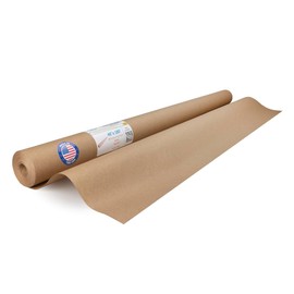 Brown Paper Roll 48" x 1800" (150 feet), Pack of 4 - Brown Wrapping Paper 50lb Thickness - Craft Paper for Packing, Moving, Shipping, Crafts/Arts - 100% Recycled Wrapping Paper by IDL Packaging