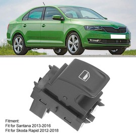 Car Power Window Switch, 34D959855 Power Control Window Lifter Switch Fit for Rapid 2012-2018